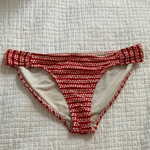 Loft Red Bikini Bottoms